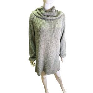 Barefoot Dreams Cozy Chic Lite Soft Waffle Cowl Tunic Sweater Green Size XL EUC